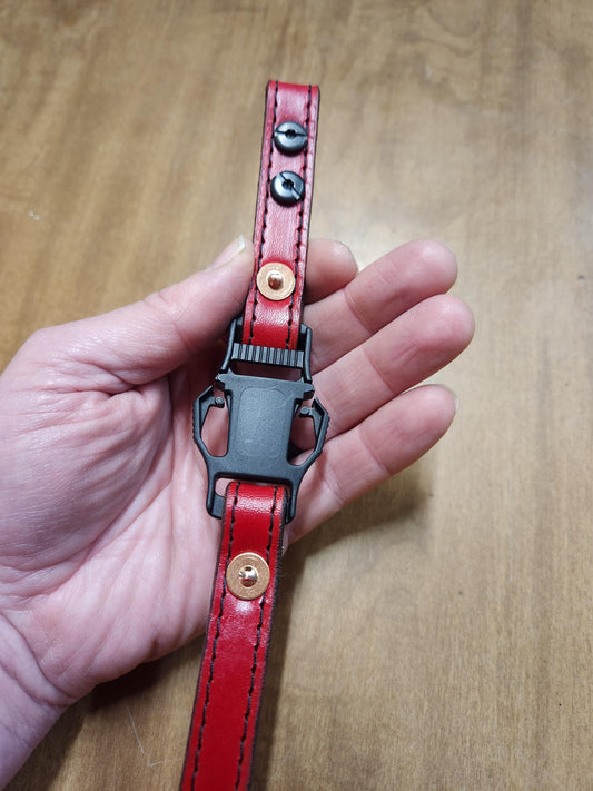 Firefighters Leather Fire Helmet Chin Strap - HAND DYED COLORS