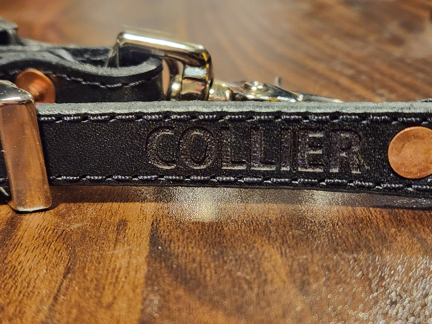 Firefighter leather Adjustable glove straps - Personalized with your own text