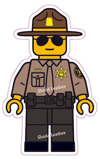 ISP Brick Man Stickers - PACKS OF 60