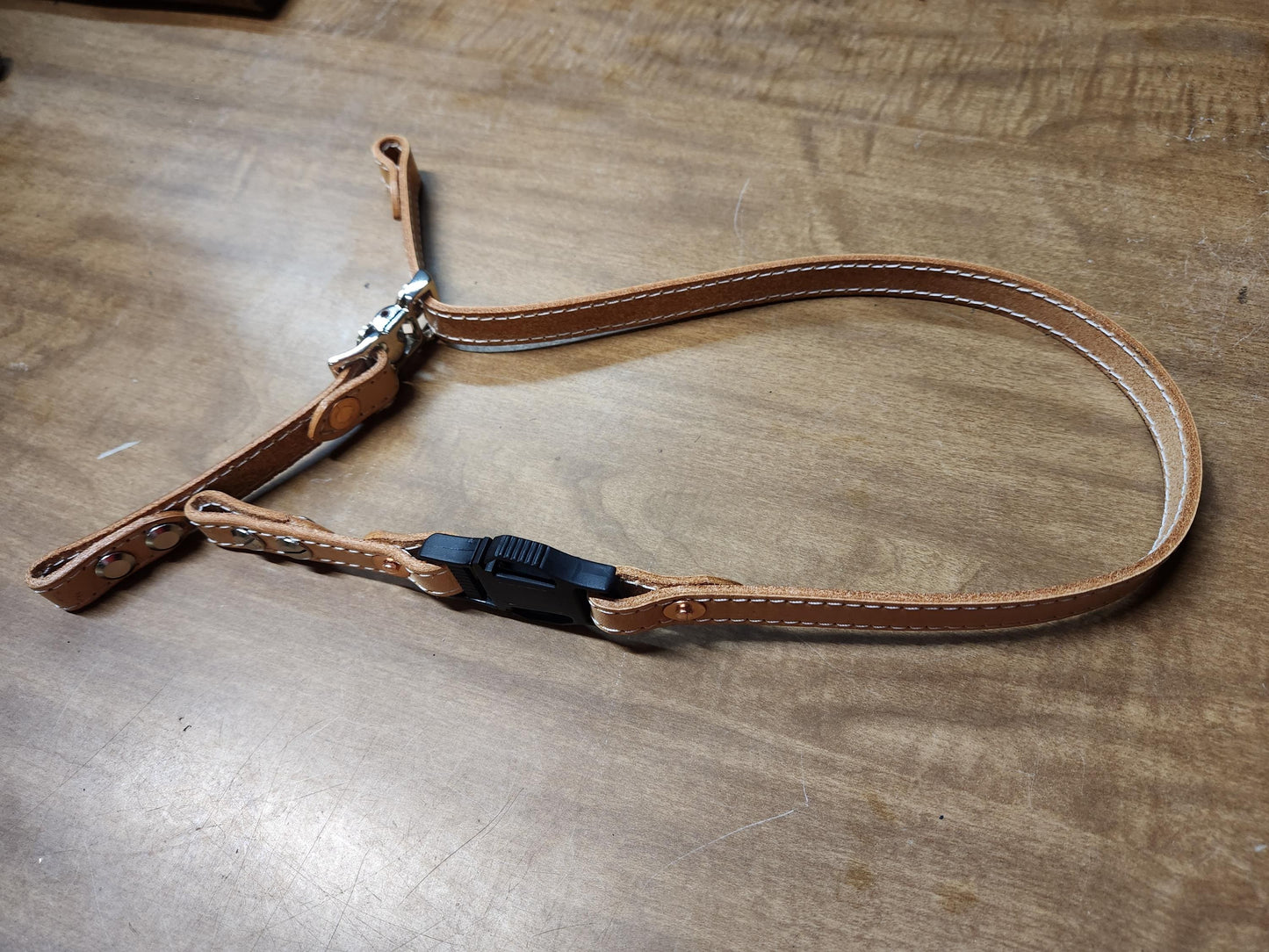 Firefighters NATURAL Leather Fire Helmet Chin Strap - Personalizable with your own text