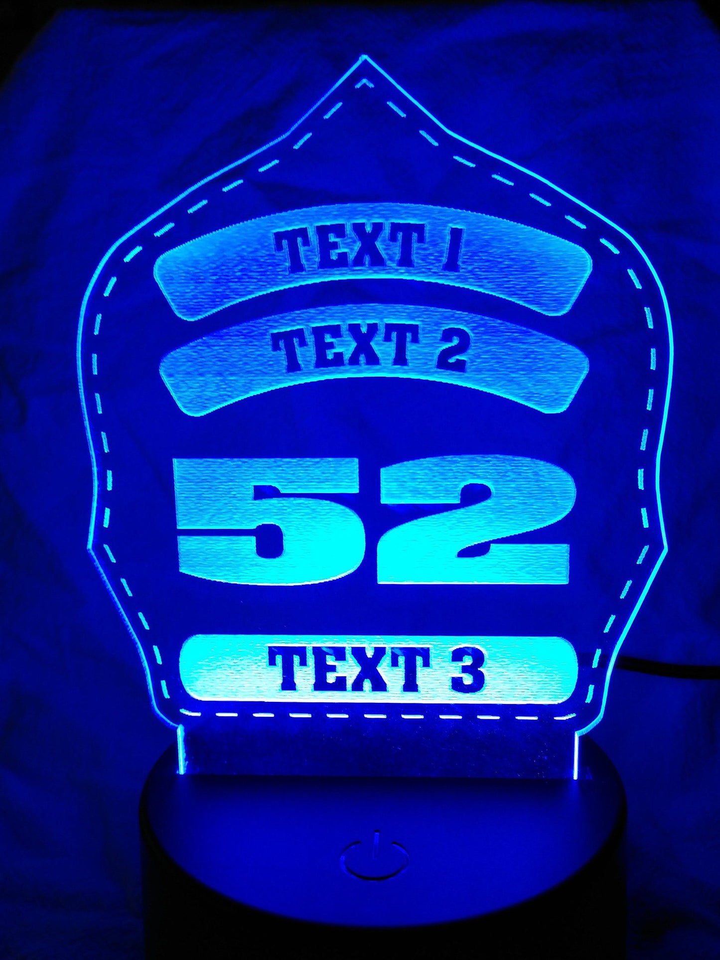 Personalized Helmet Shield Night Light