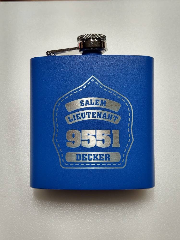 Personalized Firefighter Flask