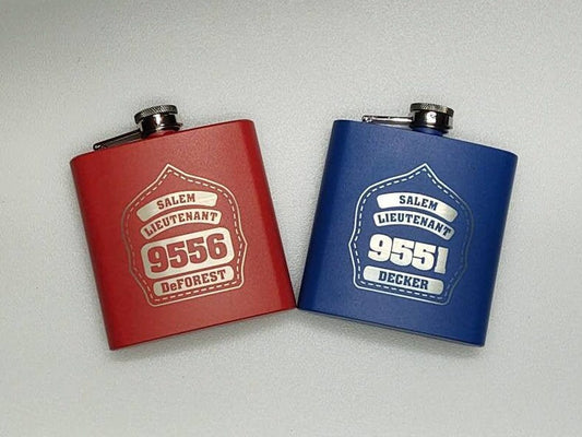 Personalized Firefighter Flask